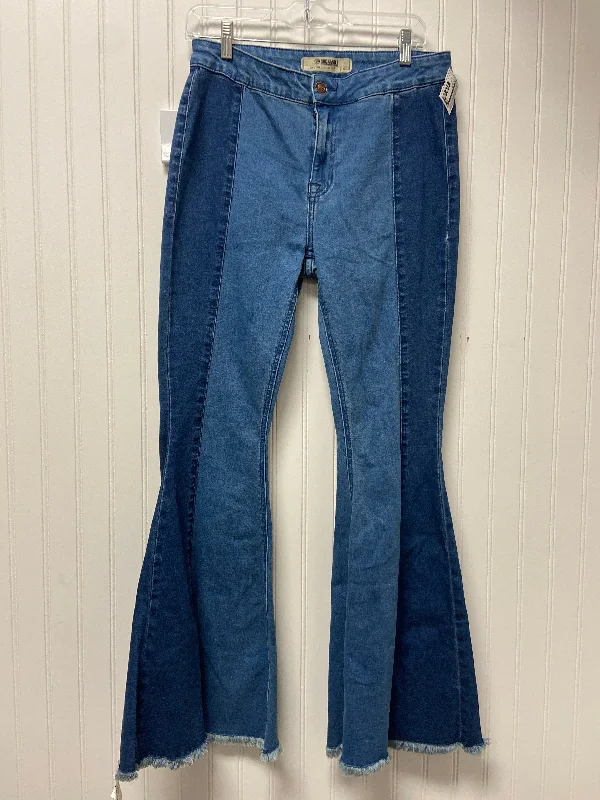 women's light denim jeansJeans Flared By Cmb In Blue Denim, Size: 12