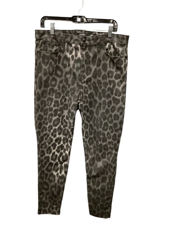 women's denim jeans with zipper-fly closureJeans Straight By Joes Jeans In Animal Print, Size: 14