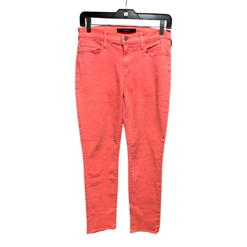 women's high-waisted denim jeansJeans Skinny By J Brand In Orange, Size: 8