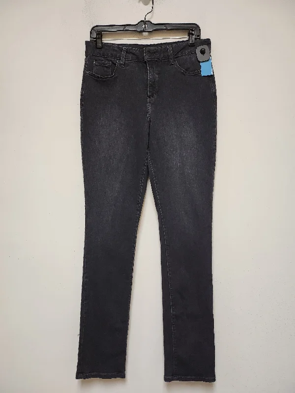 women's denim jeans with sequinsJeans Straight By Not Your Daughters Jeans In Black Denim, Size: 10