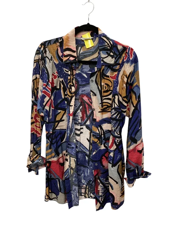 women's tops for wedding guest attireTunic Long Sleeve By John Mark In Multi-colored, Size: M