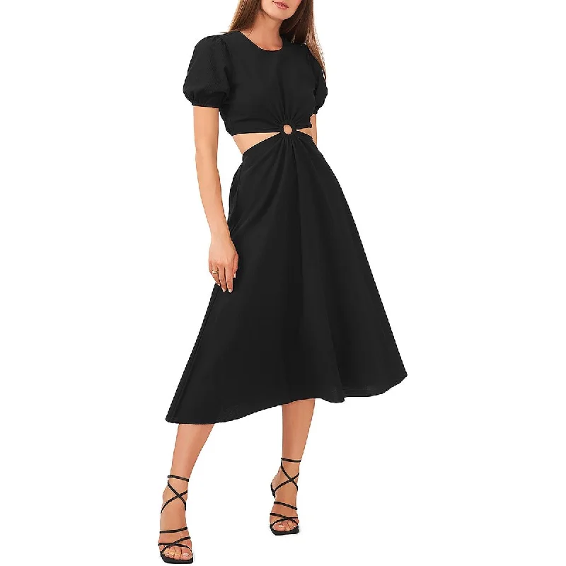 Nursing Dress1.State Womens Puff Sleeve Long Midi Dress