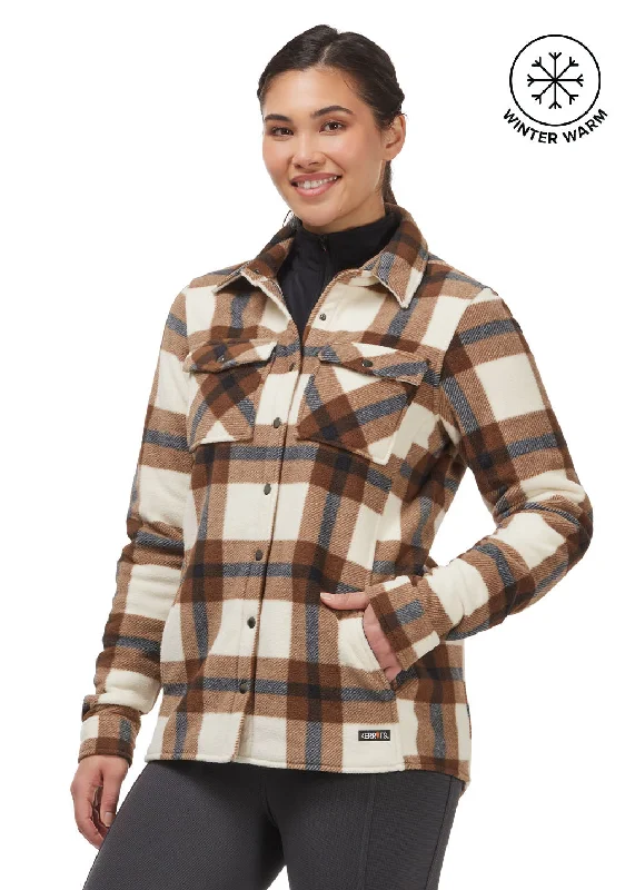 peacoats for womenAlpine Fleece Snap Front Barn Shirt