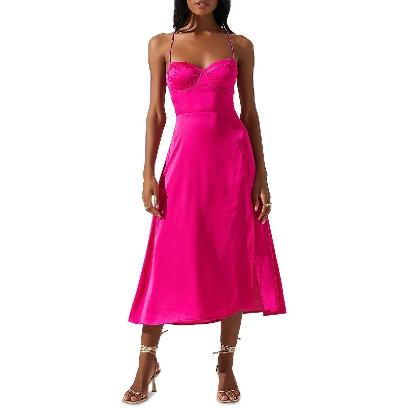 women's velvet dressesASTR the Label Womens Semi-Formal Midi Cocktail And Party Dress