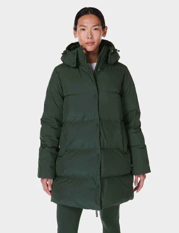 chic women's coats for winterNimbus Mid Puffer - Trek Green