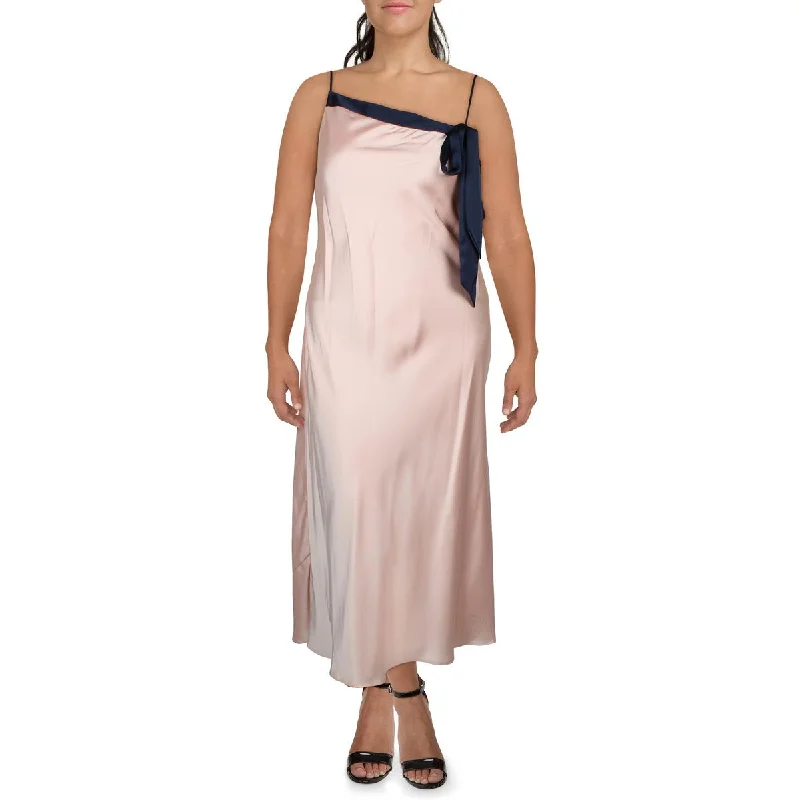 Elegant DressLauren Ralph Lauren Womens Satin Long Midi Dress