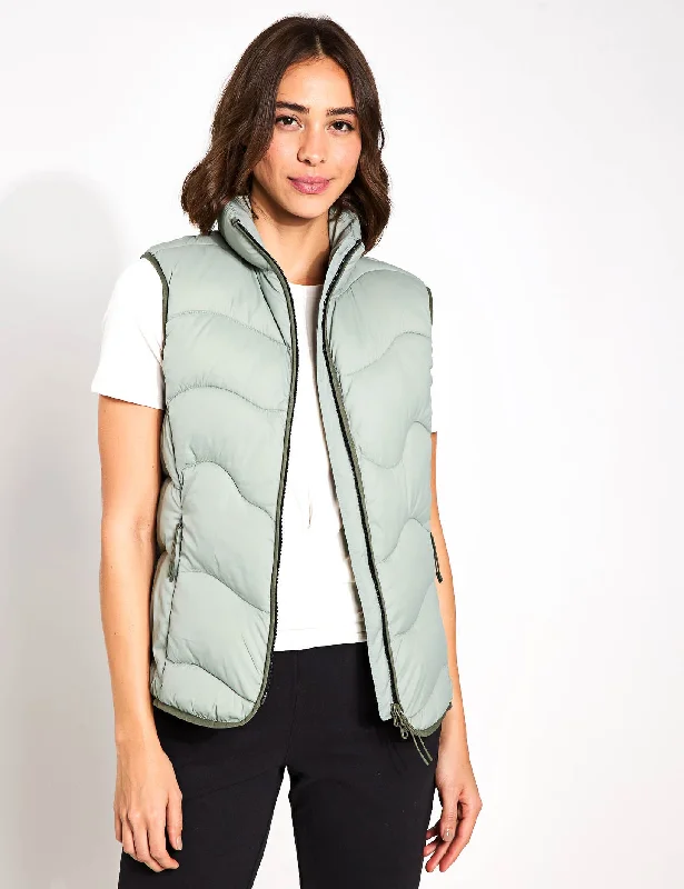 women's coats for boho-chic stylesStormwear Quilted Puffer Gilet - Light Verdigris