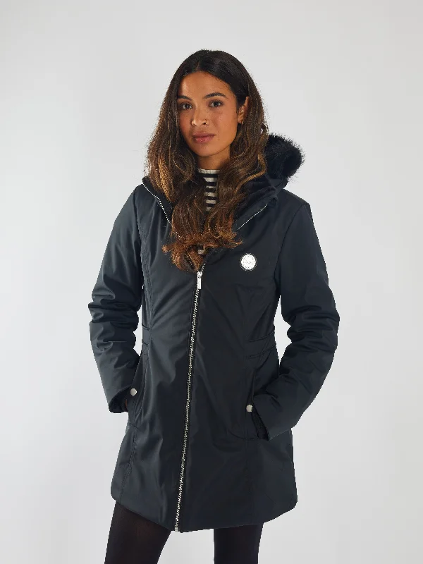 women's coats for ice skatingOona Jacket Jet Black