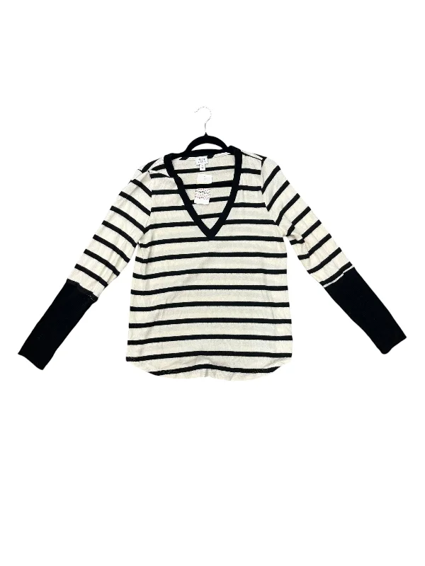 women's tops for those who want to make a fashion statementTop Long Sleeve By Peyton Jensen In Striped Pattern, Size: L