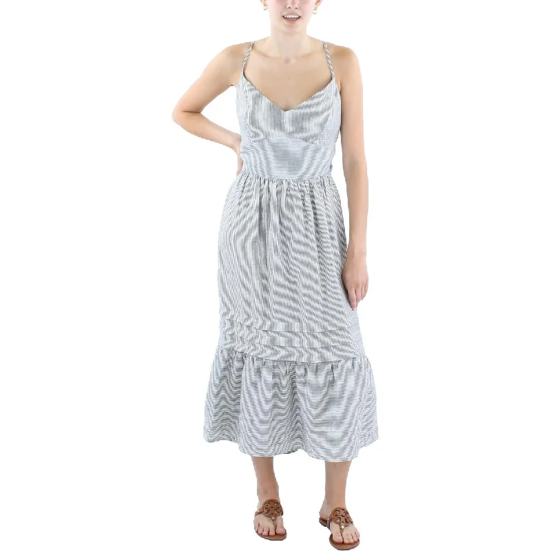 women's unique dressesRachel Rachel Roy Womens Striped Linen Midi Dress