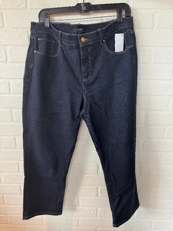 women's distressed denim jeansJeans Skinny By Ann Taylor In Blue Denim, Size: 14p