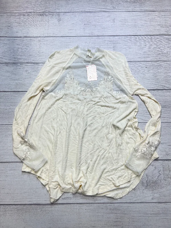 women's tops for those who want to add a pop of color to their outfitsNew! Top Long Sleeve By Free People In Cream, Size: M