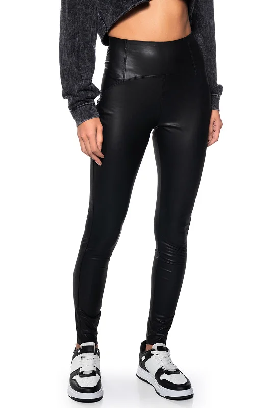 RIO HIGH RISE LEGGING WITH 4 WAY STRETCH IN BLACK