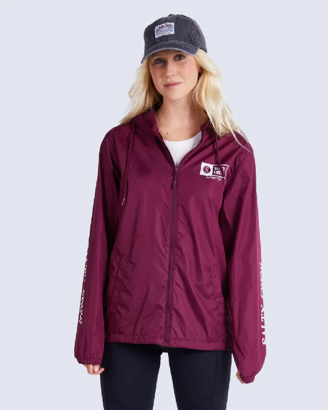 women's shearling coatsAlpha Windbreaker - Maroon