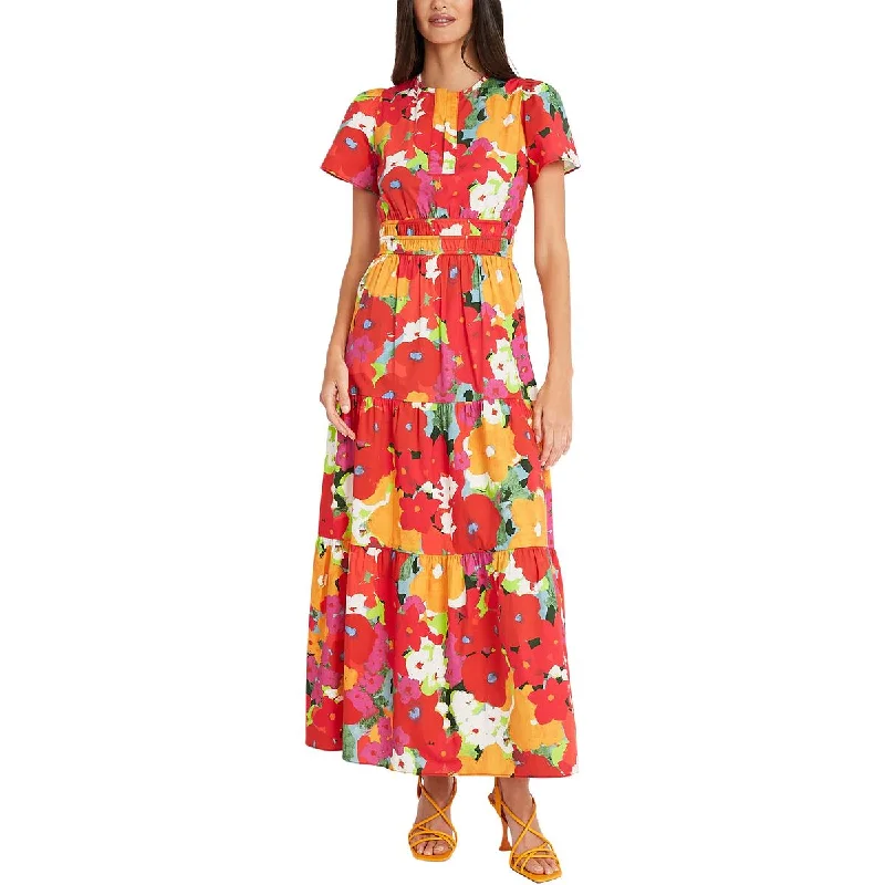 women's wrap dressesMaggy London Womens Floral Print Cotton Midi Dress