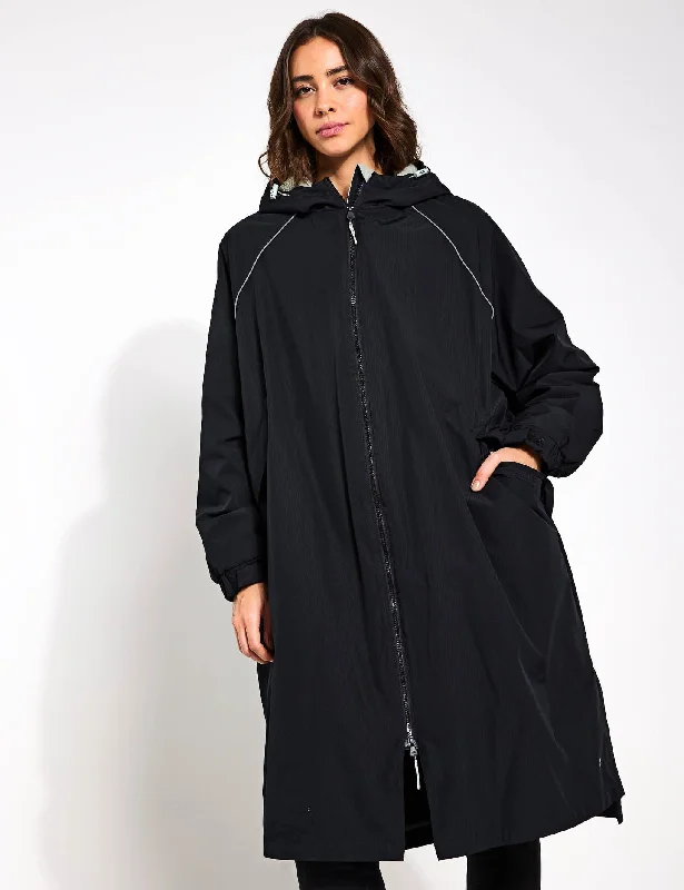 women's coats with military-inspired designsStormwear Borg Lined Changing Robe - Black