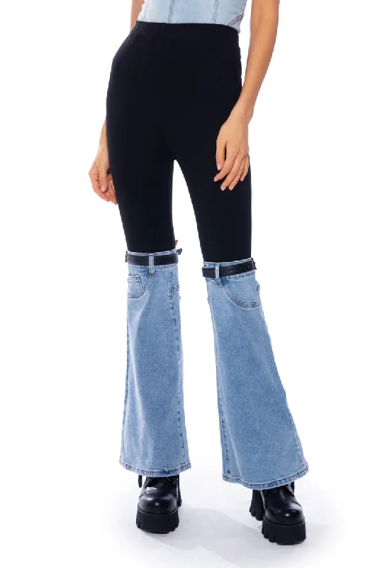 BUCKLE UP DENIM BOOT LEGGING