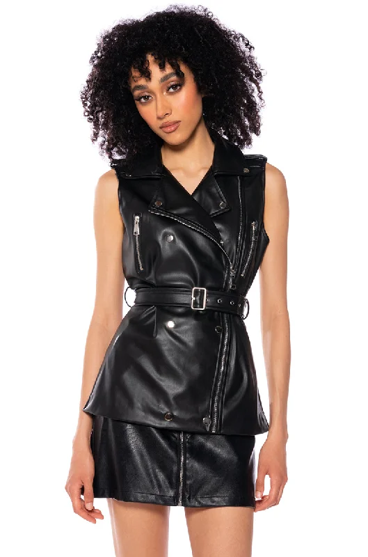 elegant women's coatsHARLEY MOTO VEST