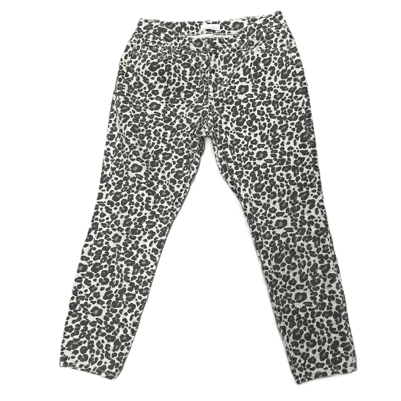 women's denim jeans with patchesJeans Skinny By Loft In Leopard Print, Size: 12