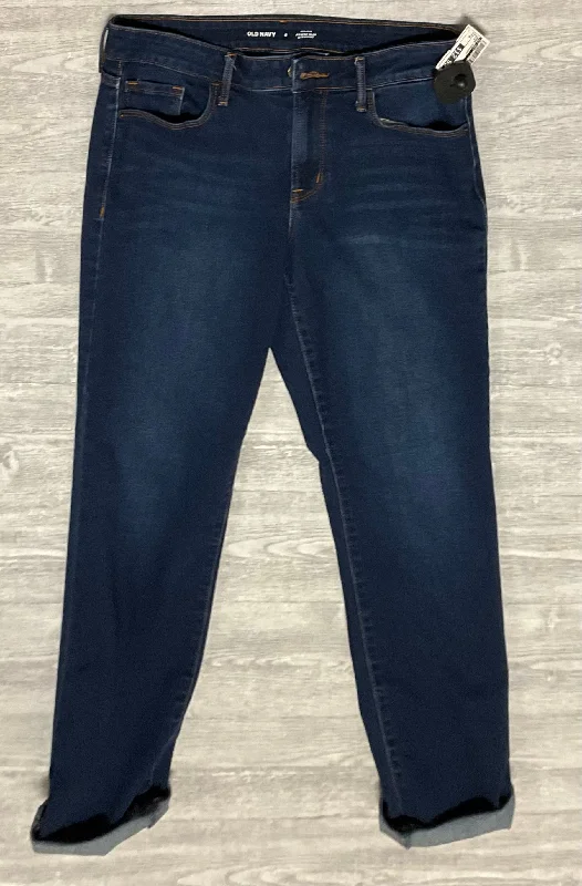 women's denim jeans with sequinsJeans Straight By Old Navy In Blue, Size: 8