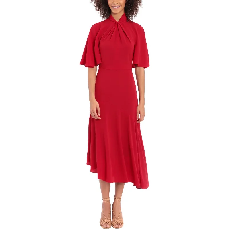 women's body-skimming dressesMaggy London Womens Crepe Midi Cocktail and Party Dress