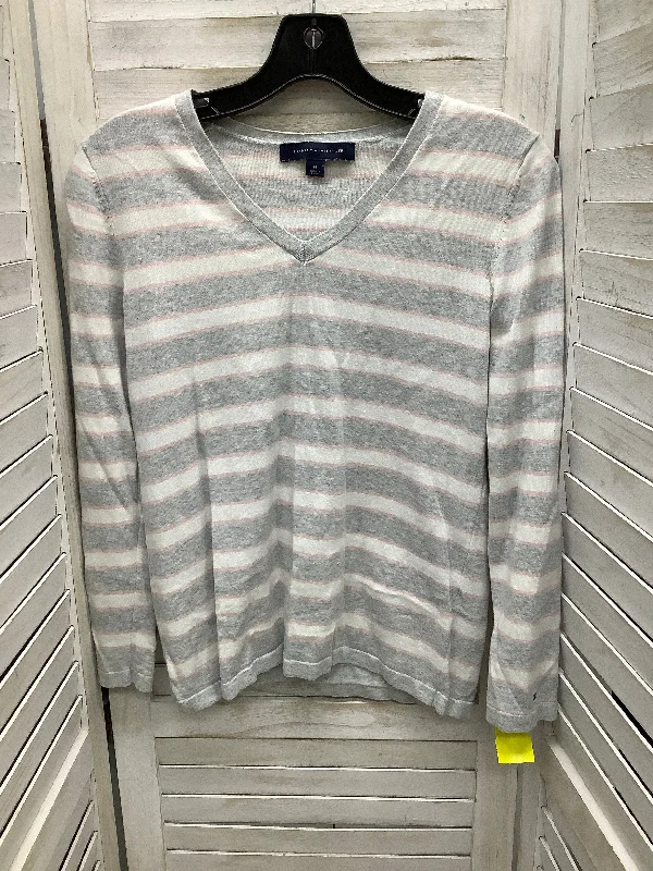 women's tops for those who want to stay warm and stylish during colder weatherTop Long Sleeve By Tommy Hilfiger In Striped Pattern, Size: M