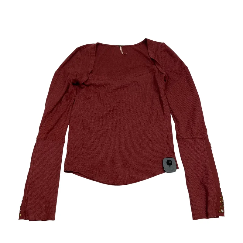 women's tops for those who want to stay warm and stylish during colder weatherTop Long Sleeve By Free People In Red, Size: S