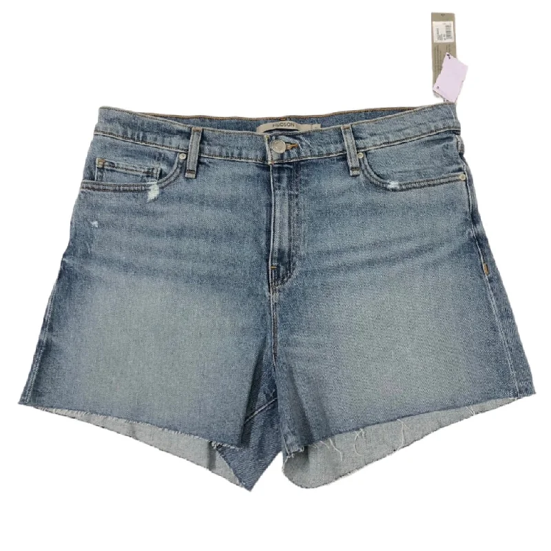 women's lace-up shortsBlue Denim Shorts Hudson, Size 14