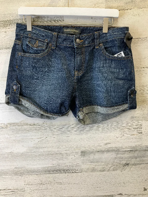 women's lace-up shortsBlue Denim Shorts Banana Republic, Size 4