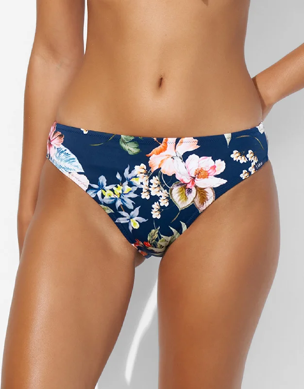 Animal Print Female SwimwearLush Delight Bikini Pant - Hibiscus Indigo