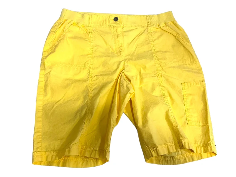 women's fair-trade shortsYellow Shorts Chicos, Size L