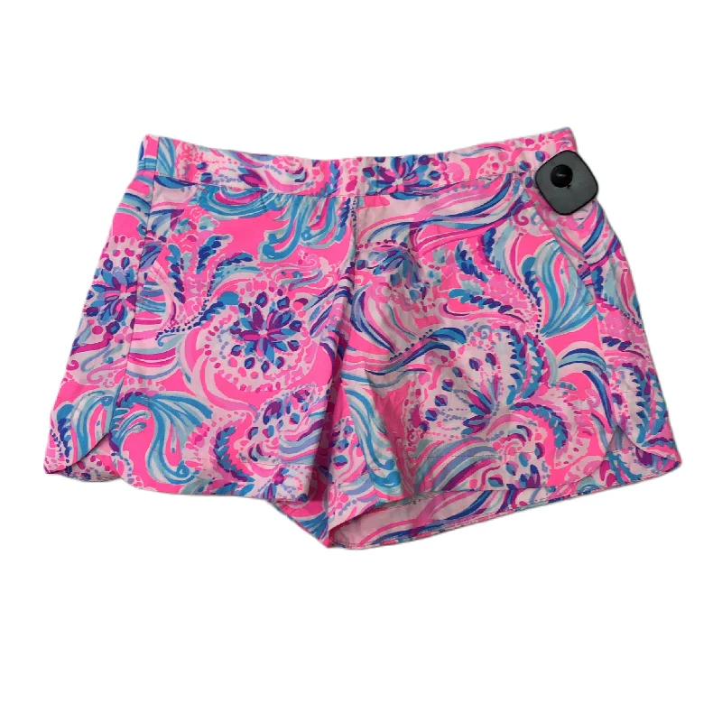 women's silk shortsPink  Shorts Designer By Lilly Pulitzer  Size: Xs