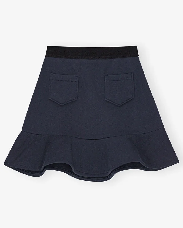 women's machine-washable dressesHeavy fleece mini Skirt Sky Captain