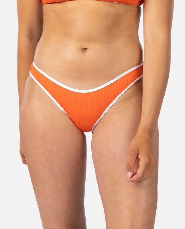 Mix-and-Match Female SwimwearRip Curl Premium Surf High Leg Skimpy Bottom-Hot Orange