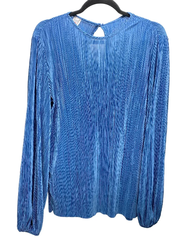 women's tops for those who want to make a bold fashion statement with their choice of topsBlouse Long Sleeve By Clothes Mentor In Blue, Size: S