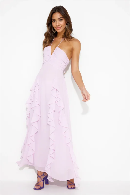 Tulle DressPastel Sunset Maxi Dress Lavender