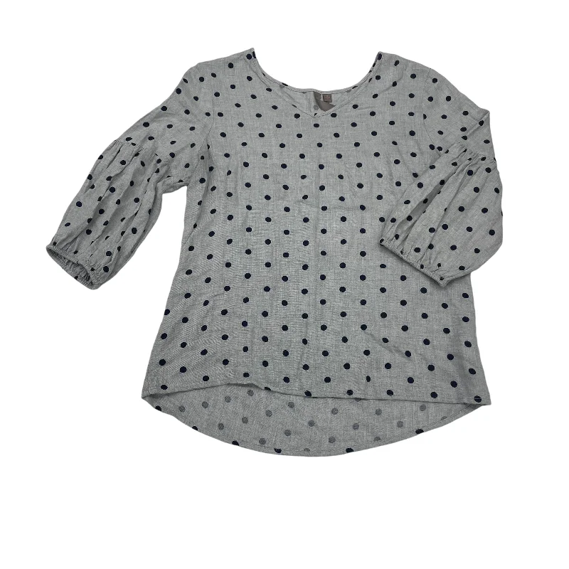 women's tops for layeringBlouse 3/4 Sleeve By Clothes Mentor In Polkadot Pattern, Size:S