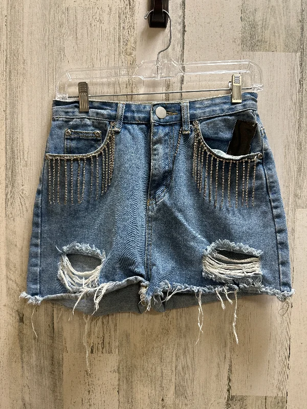 women's short shortsBlue Denim Shorts Pretty Little Thing, Size 8