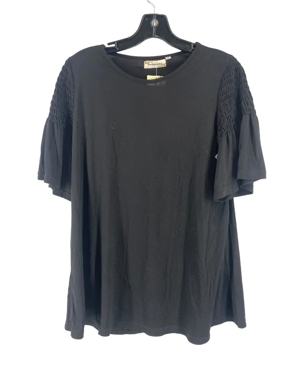 women's tops for cocktail partiesBlouse Short Sleeve By Clothes Mentor In Black, Size: S