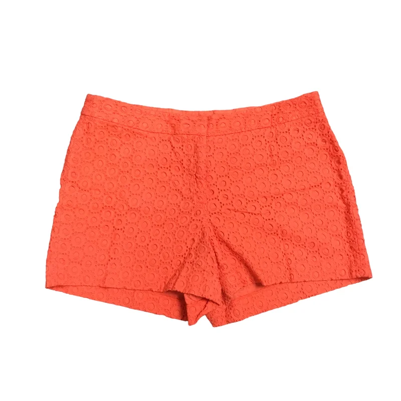 women's high-waisted shortsOrange Shorts Crown And Ivy, Size 12