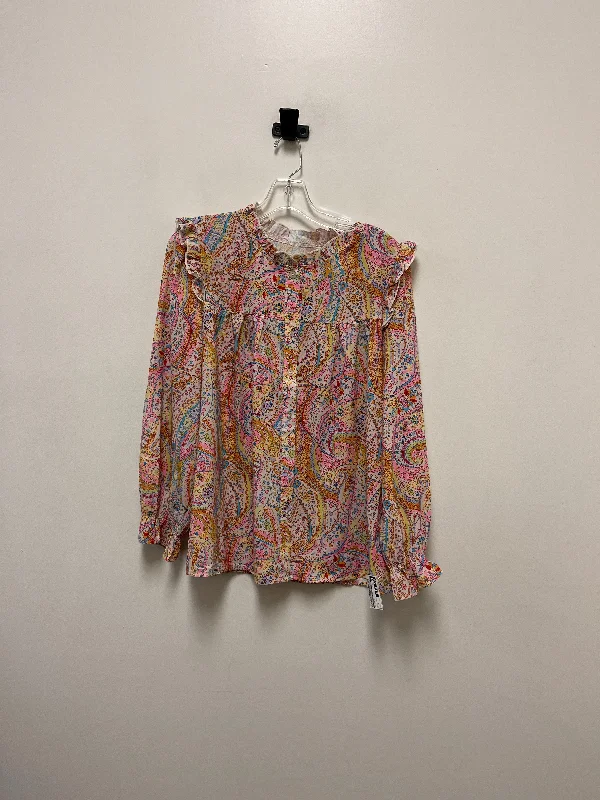 women's tops for those who love to mix and match prints and patternsBlouse Long Sleeve By Clothes Mentor In Multi-colored, Size: L