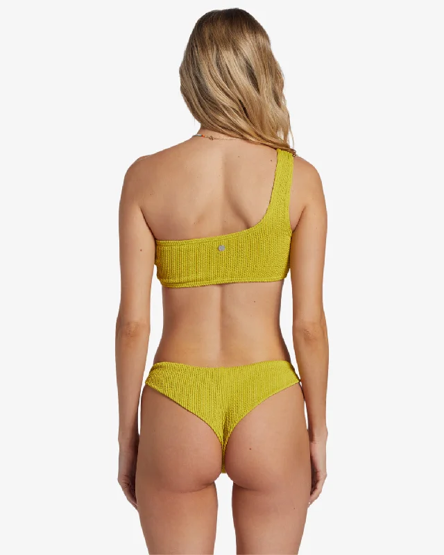 Striped Female SwimwearBillabong Summer High Tanga Bottom-Tart Lime