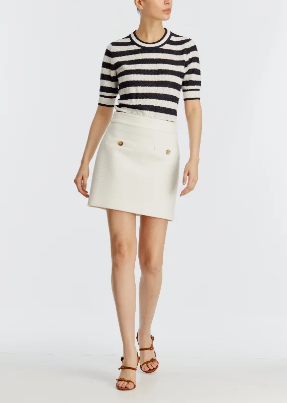 women's work skirtsElara Miniskirt - Off White