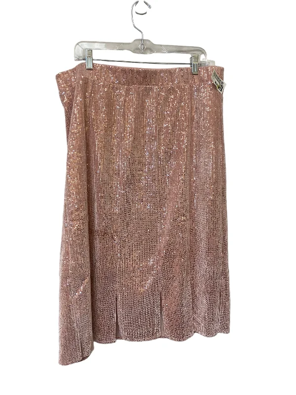 women's polyester skirtsSkirt Midi By Isaac Mizrahi Live Qvc  Size: 1x