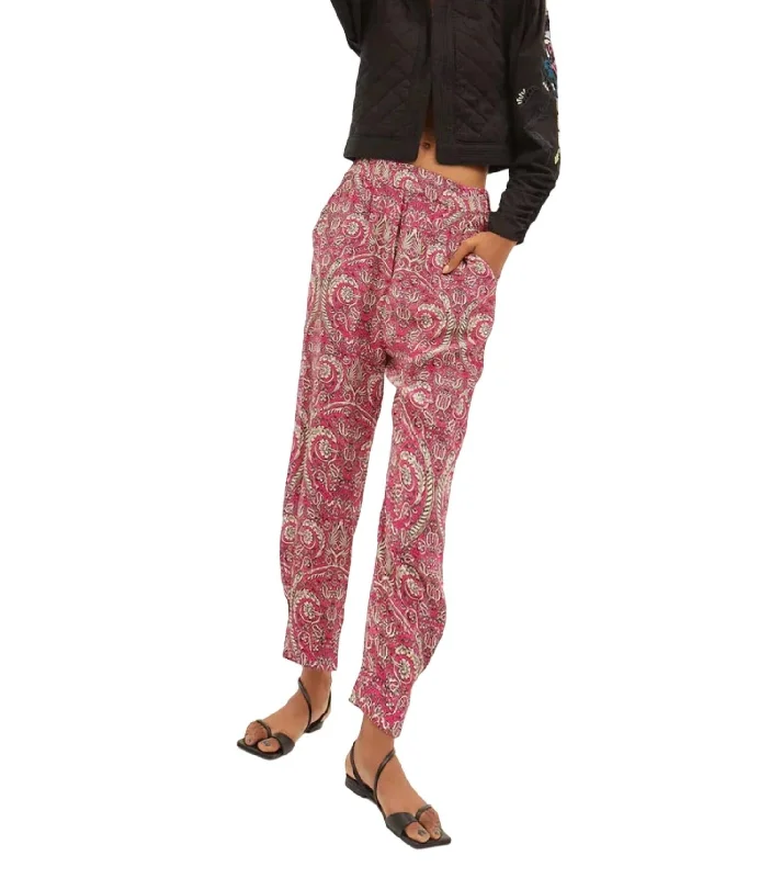 women's stretch pantsBesalu Floral Pants In Mix 1 Pink