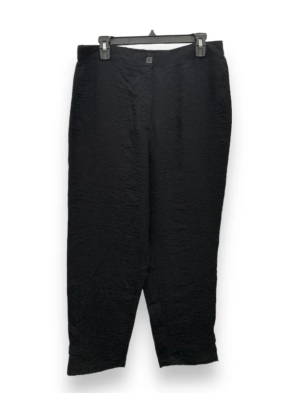 women's high-slung pantsBlack Pants Linen Habitat, Size M