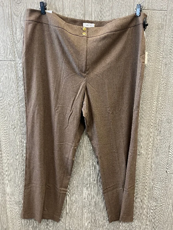 women's lace-up pantsBrown Pants Dress Calvin Klein, Size 24