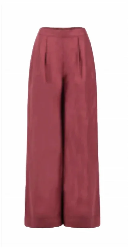 women's sweatpantsClover Pants In Burgundy