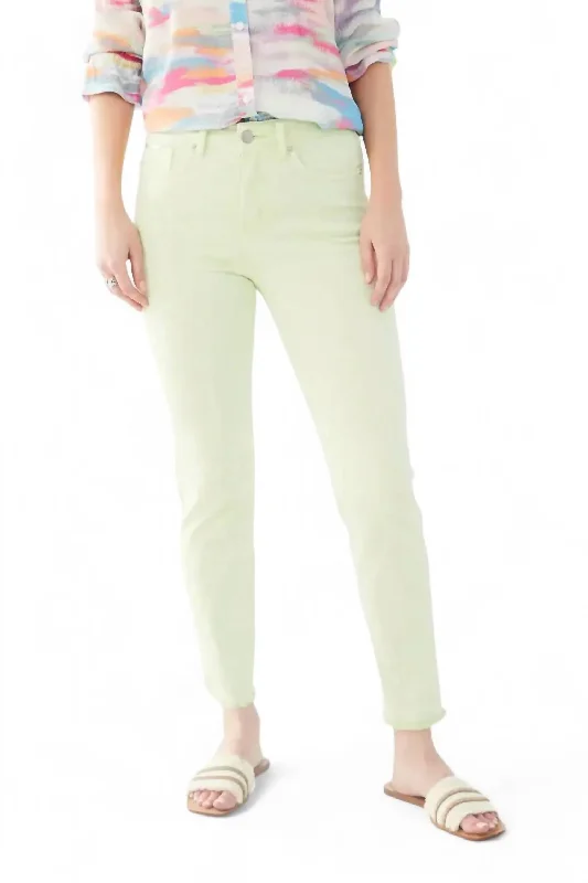 women's polyester pantsOlivia Slim Ankle Pant In Mojito Green