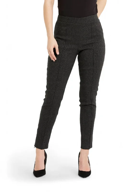 women's party pantsPintuck Details Pant In Black/green